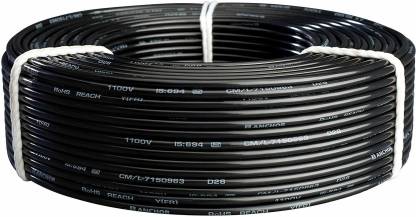 Anchor  FR-LSH Wires 1 Sqmm Black 90 Mtrs