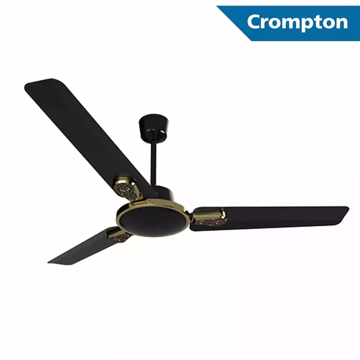 Crompton Super-Efficient BLDC Ceiling Fans Energion Stylus -5 Star BEE Gloss Black 1200 mm