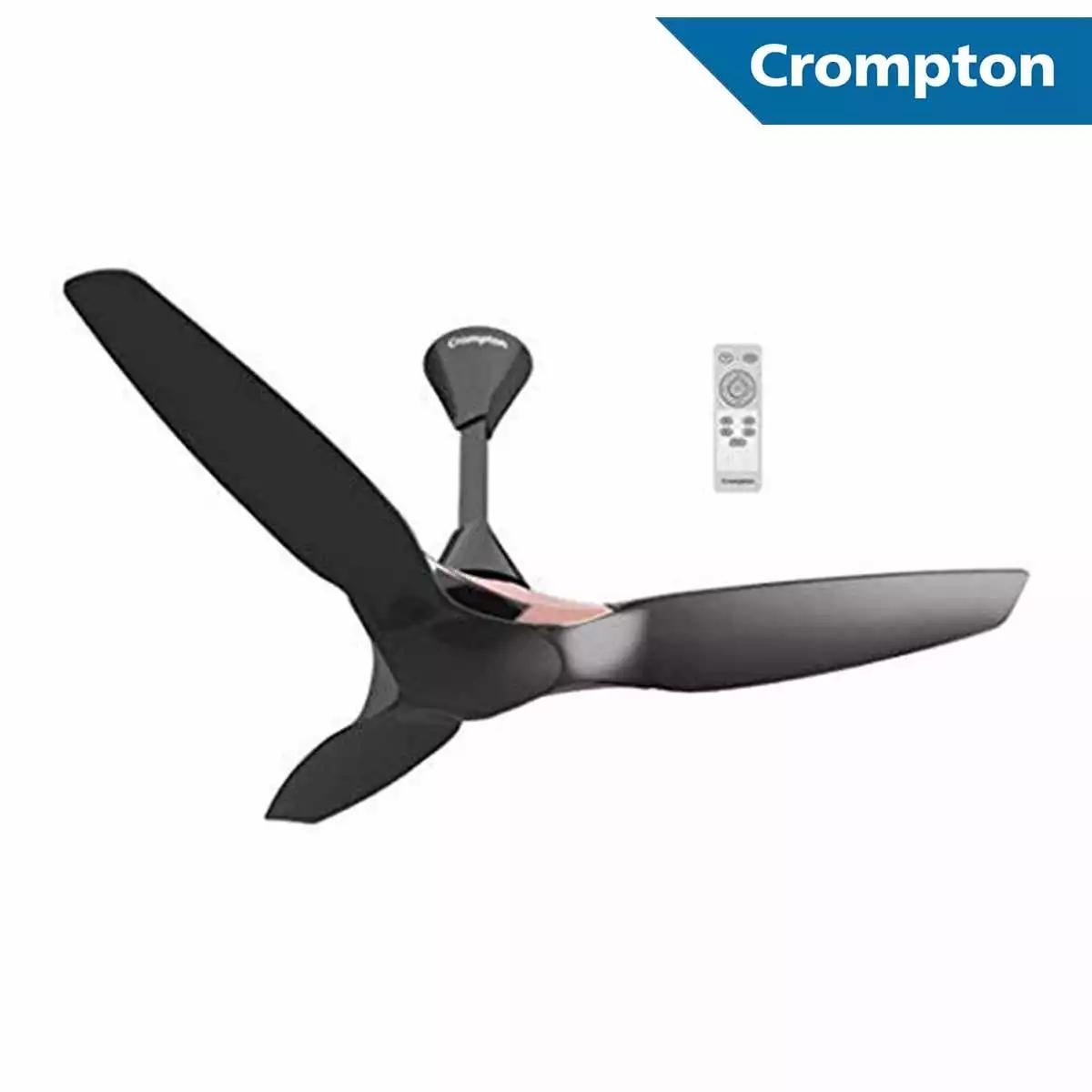 Crompton Super Premium Ceiling Fans Silentpro Enso Antidust Charcoal Grey 1225 mm