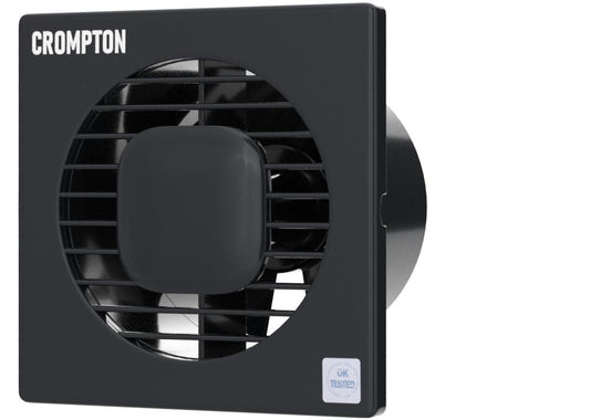 Crompton Domestic Exhaust Range Plastic Ventilus HS 8" Black 200 mm