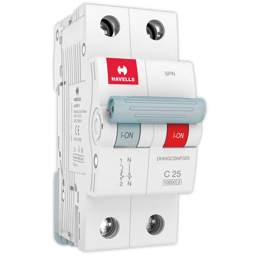 Havells SPN C curve 25 A MCB White