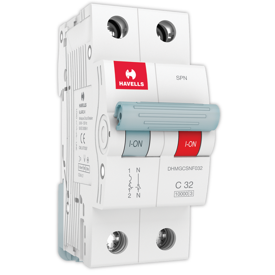 Havells SPN C curve 32 A MCB White