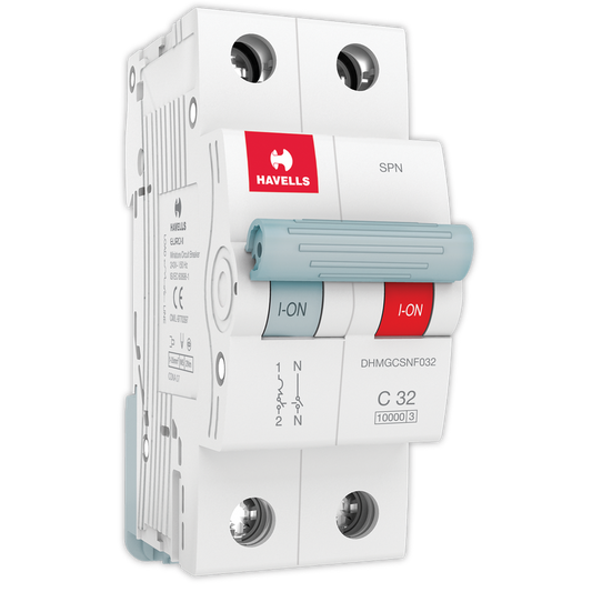 Havells SPN C curve 32 A MCB White