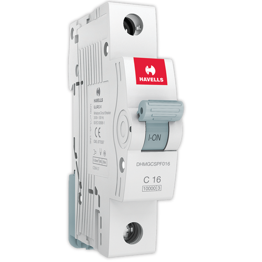 Havells Single Pole C Curve 16 A MCB White