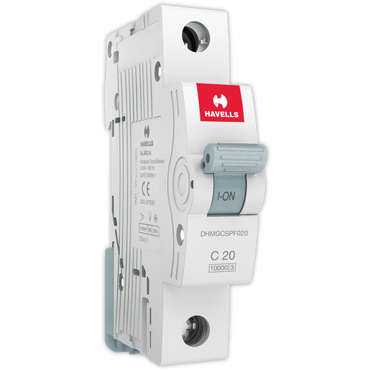 Havells Single Pole C Curve 20 A MCB White