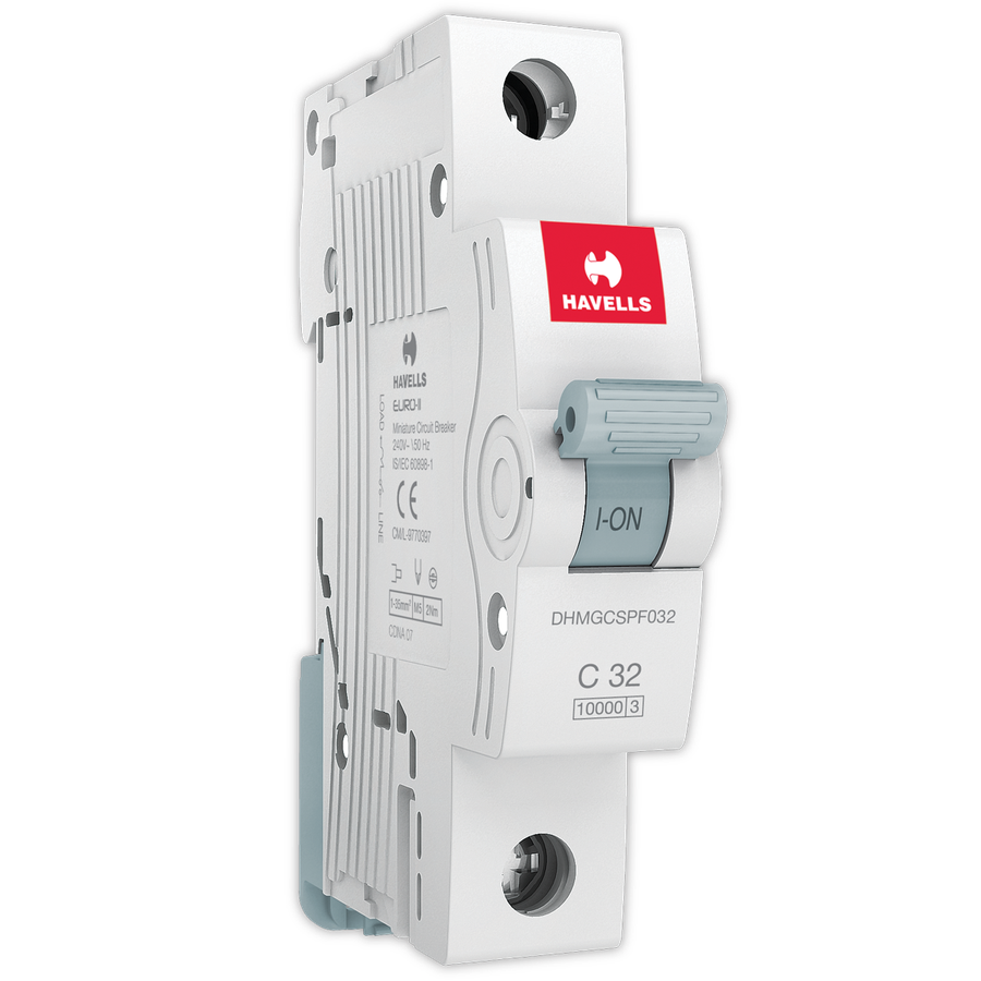 Havells Single Pole C Curve 32 A MCB White