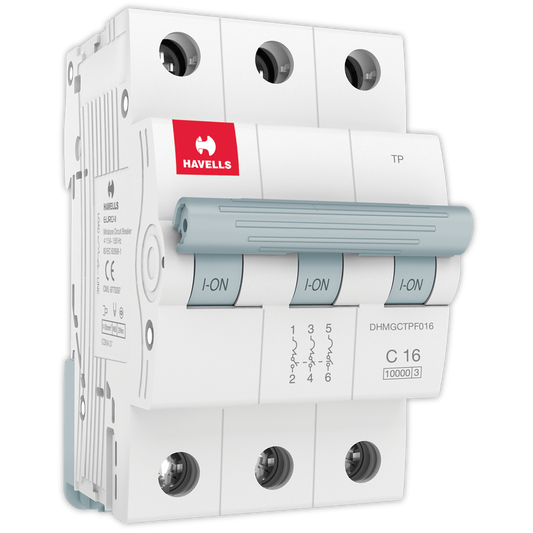 Havells Triple Pole C curve 16 A MCB White