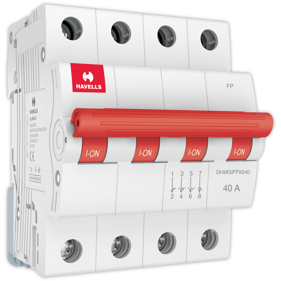 Havells 40 A FP MCB Isolator White