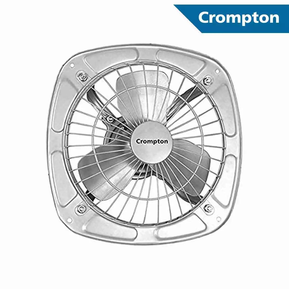 Crompton Domestic Exhaust Range Metal Exhaust Fans Drift Air 12" Silver 300 mm