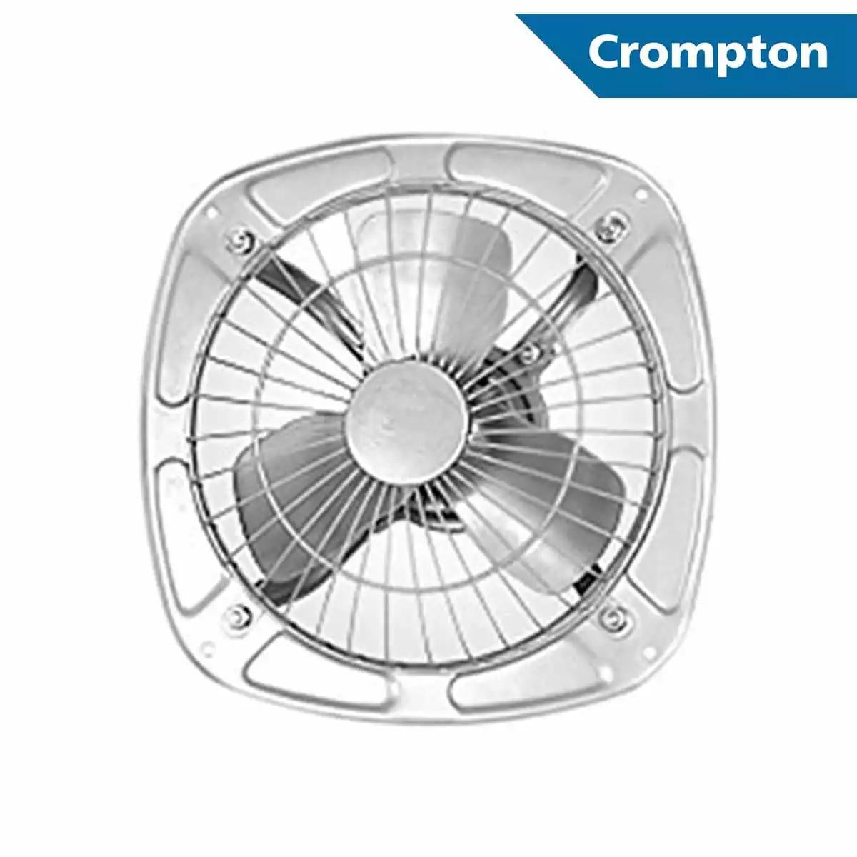 Crompton Domestic Exhaust Range Metal Exhaust Fans Drift Air 9" Silver 225 mm