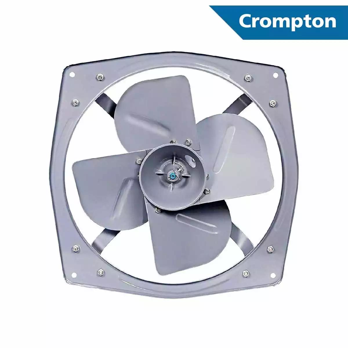 Crompton Heavy Duty Exhaust Fans EXHD380-4-1 1 Phase 1400 rpm 380 mm Black