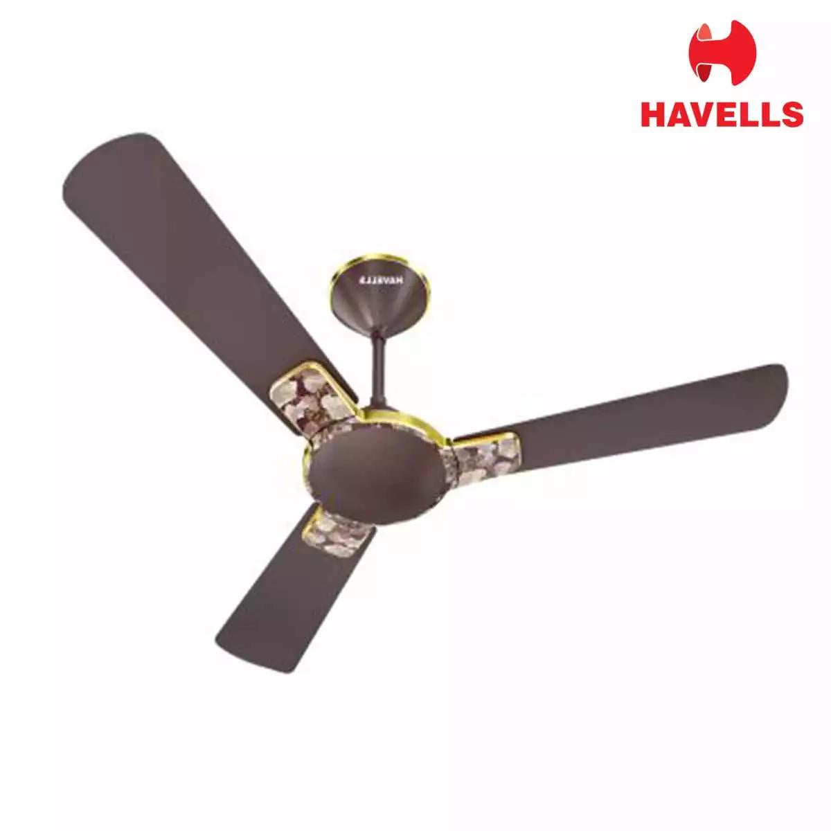 Havells Enticer Art Nature Series Decorative Fan Espresso Brown Copper 1200 mm