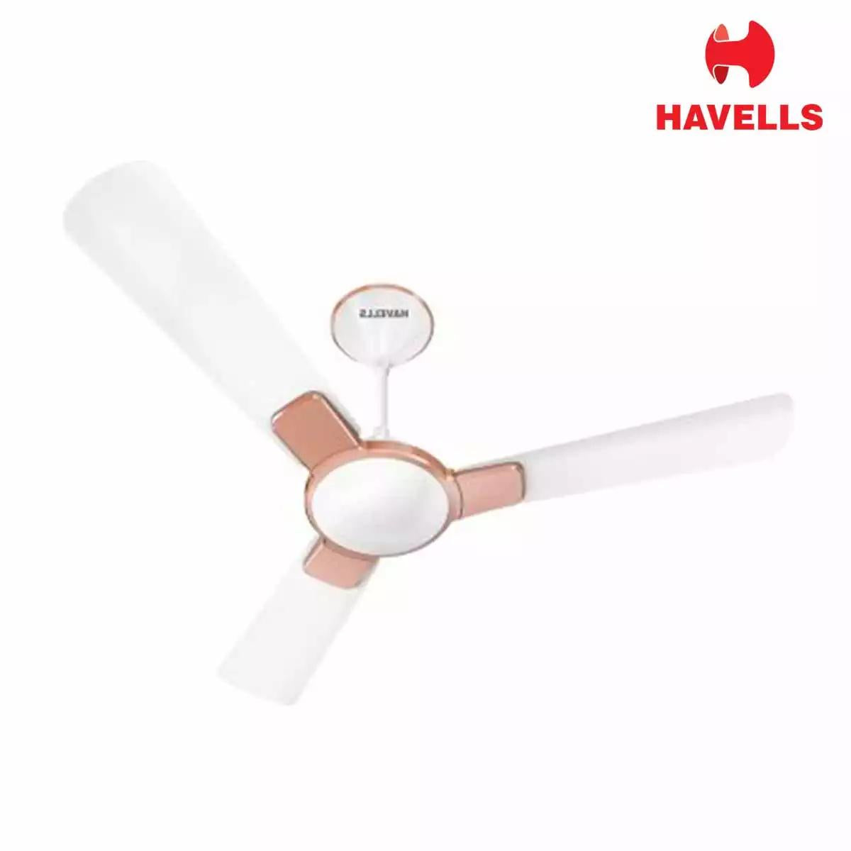 Havells Enticer - ES Decorative Fan Pearl White Rose Gold 1200 mm