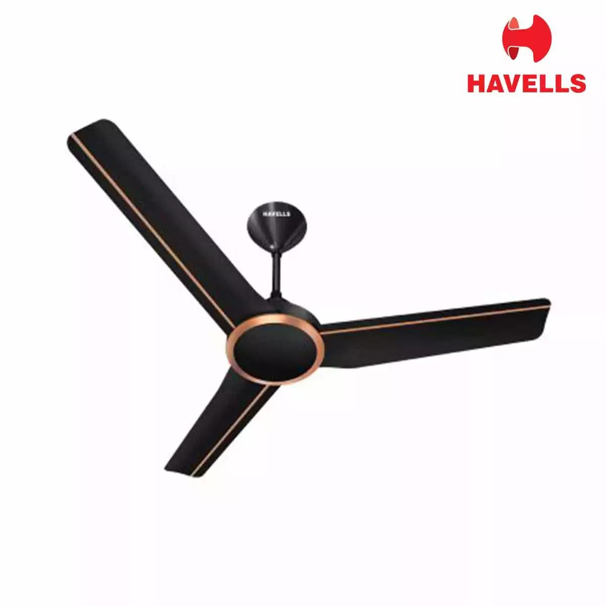 Havells Trinity Decorative Fan Met. Black LT Copper 1200 mm