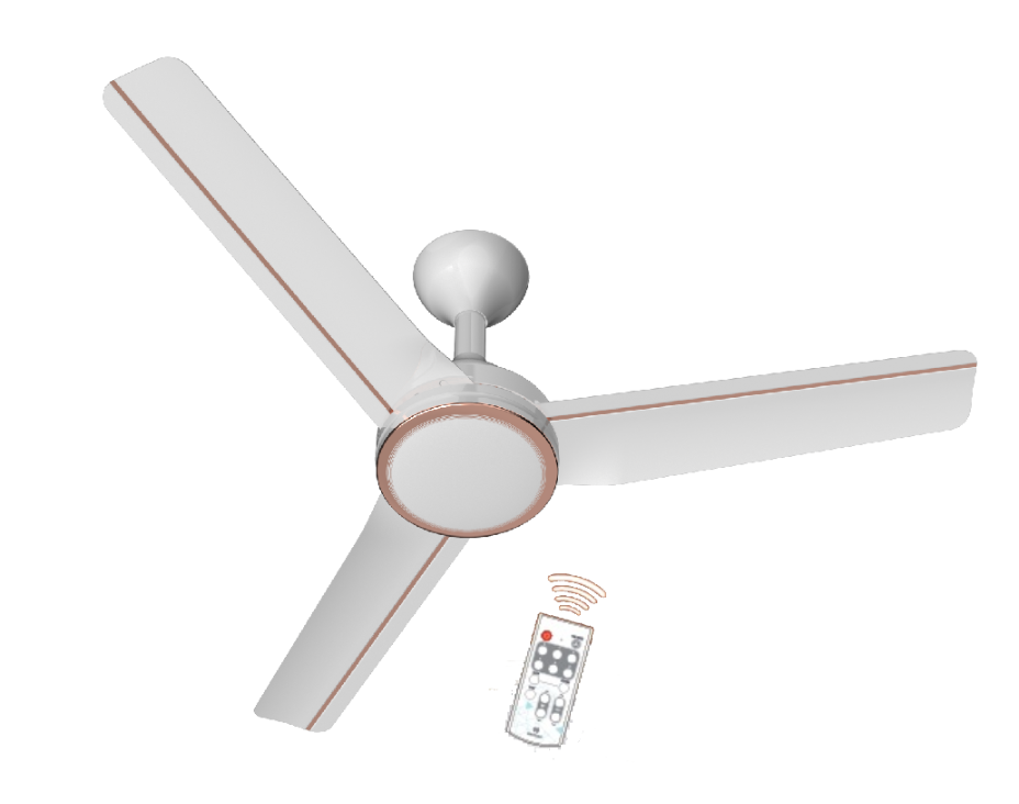 Havells Trinity with U/L- ES Premium Fans with Light Pearl White ChromeÂ  1200 mm