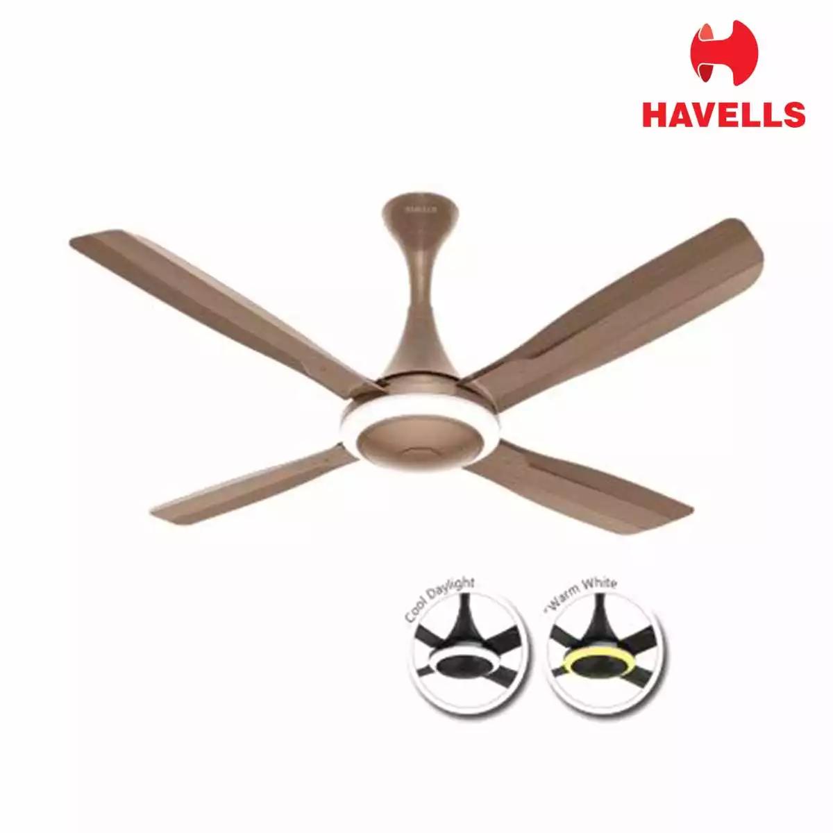 Havells Urbane with U/L Premium Fans with Light Antique Copper 1320 mm