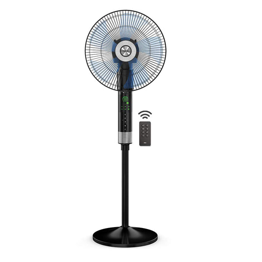 GM Pedestal Fan Bolt Plus Black 400 mm