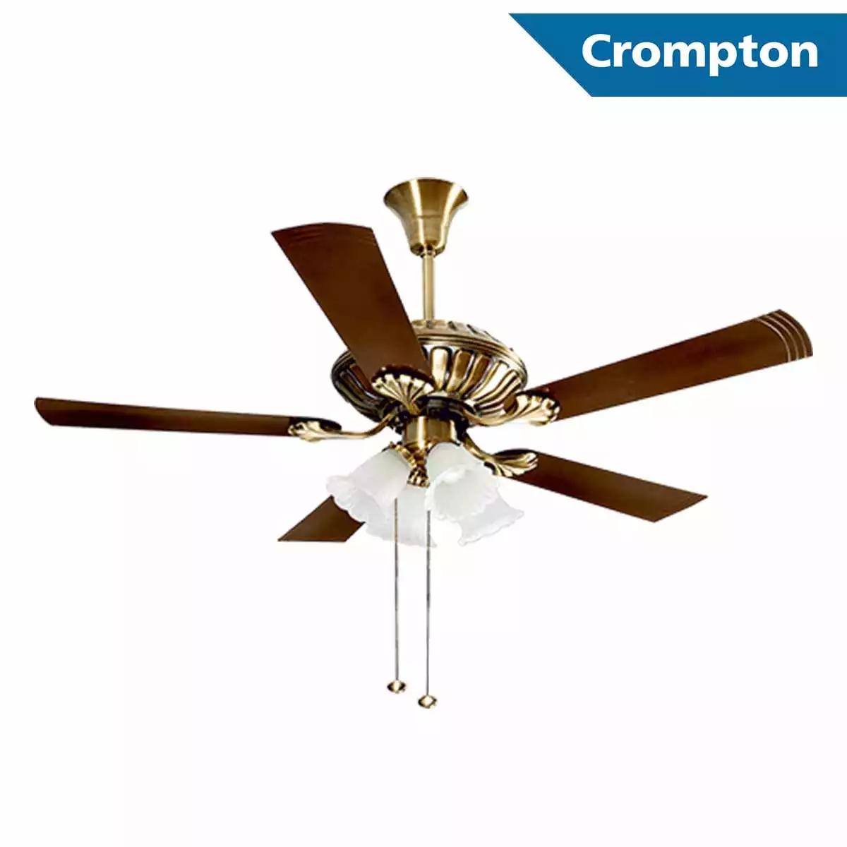 Crompton Super Premium Ceiling Fans Jupiter Brass 1200 mm