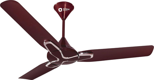 Orient Electric Celling Fan 1200mm Jazz 1 Star Burgundy Silver