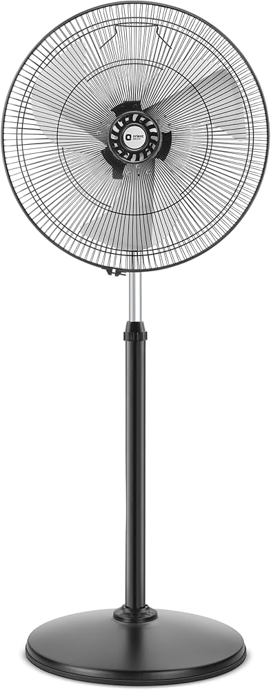 Orient Tornado Stand-II Pedestal Fan Gun Metal 450 mm