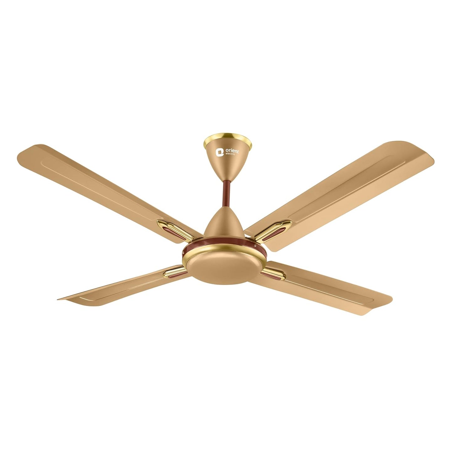 Orient Quasar Ornamental Designer fans Gold Choclate 600 mm