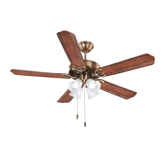 Orient Subaris without Underlight Fans Antique Brass Oak 1300 mm