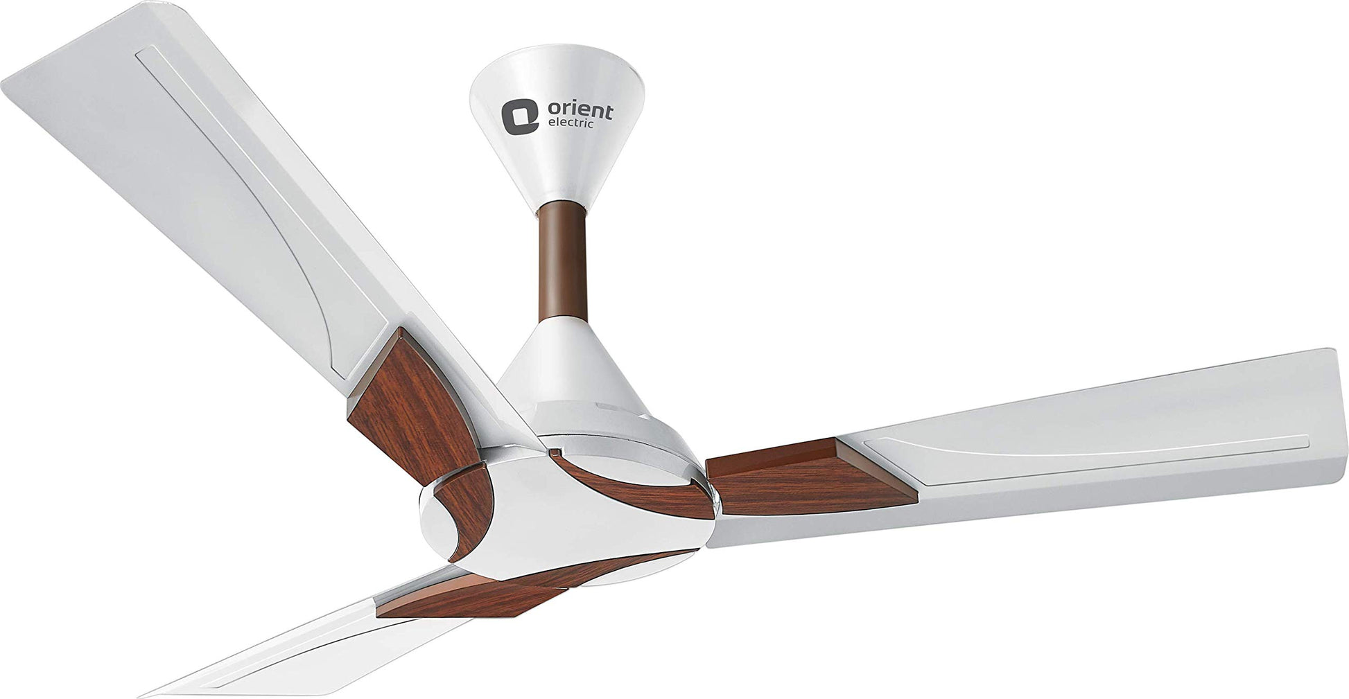 Orient Wendy with Remote Designer fans Pearl White - Walnut 1200 mm