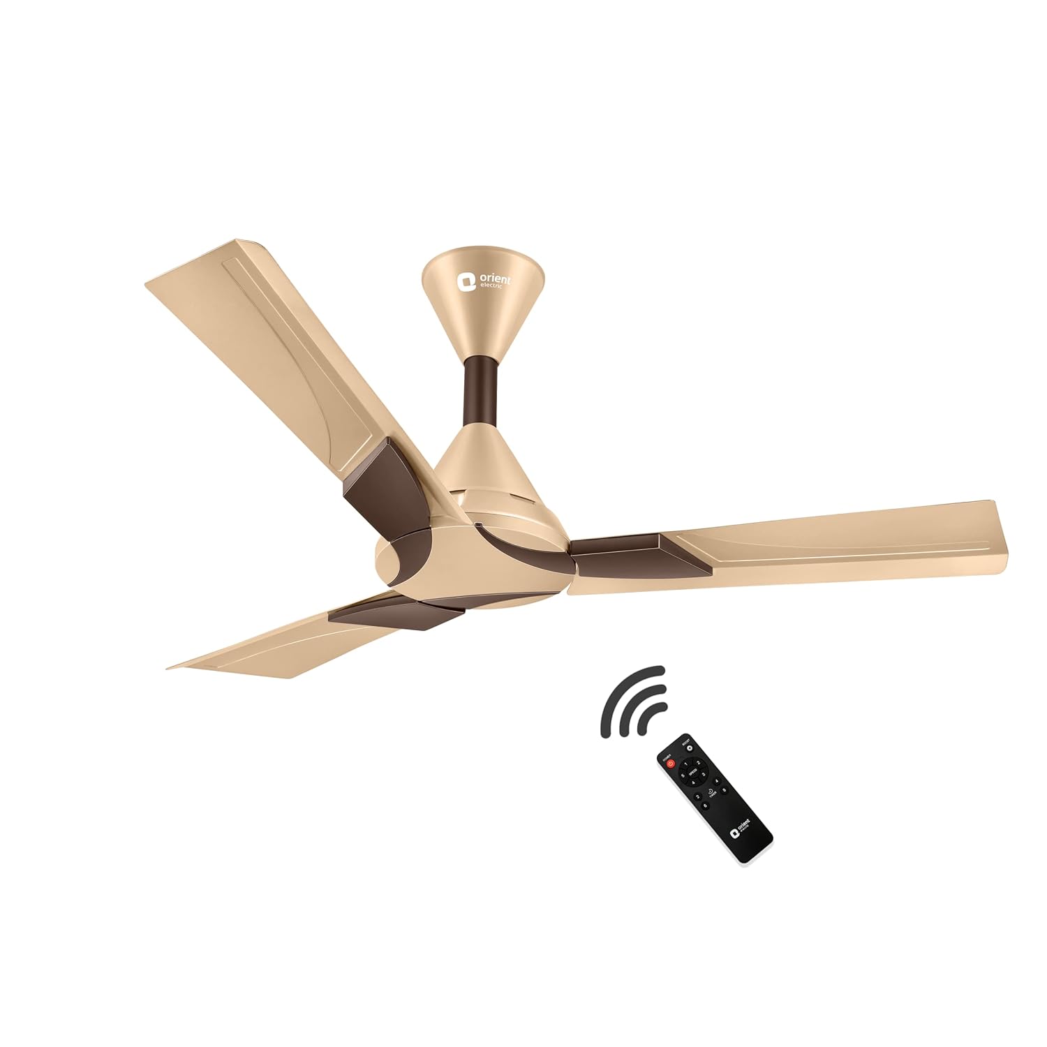 Orient Wendy with Remote Designer fans Topaz Gold - Brown 1200 mm