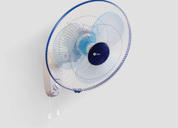 Orient Wall 44 Wall Fan Azure Blue & White 400 mm