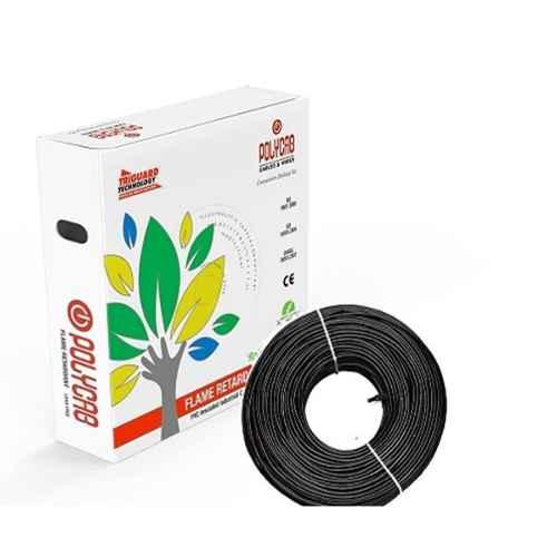 Polycab FRLF PVC Wires 1.0 Sqmm Black 90 Mtrs