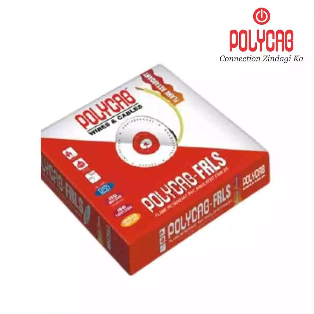 Polycab FRLSH Wires 6 Sqmm Black 200 Mtrs