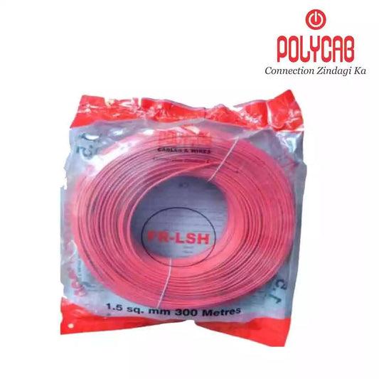 Polycab FRLSH Wires 0.75 Sqmm Red 300 Mtrs