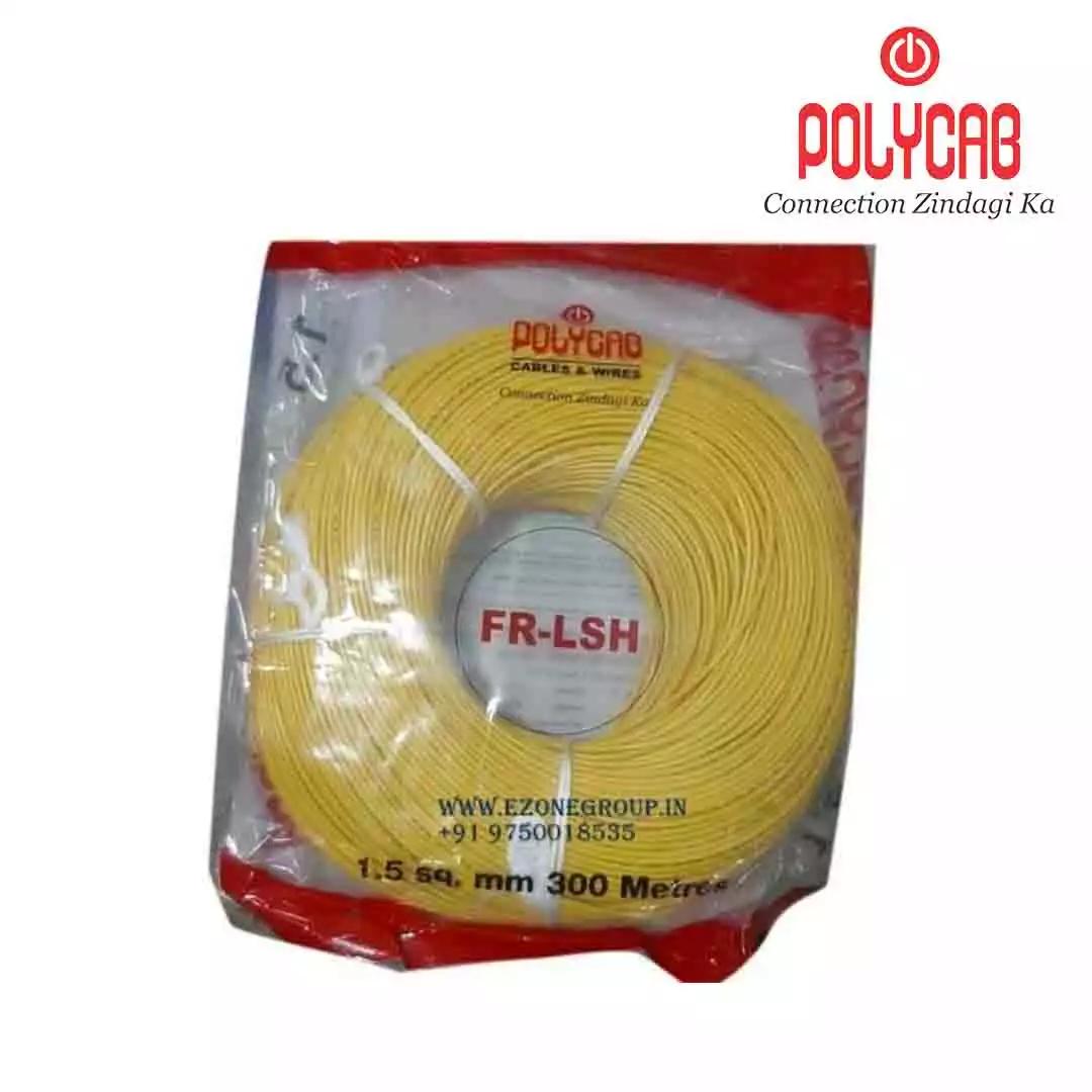 Polycab FRLSH Wires 0.75 Sqmm Yellow 300 Mtrs