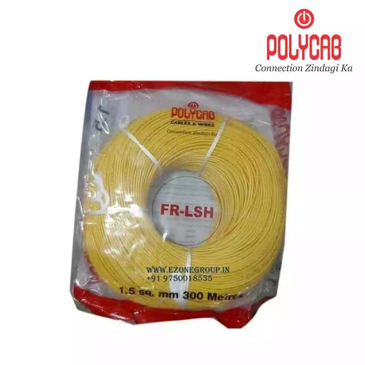 Polycab FRLSH Wires 2.5 SqmmYellow 300 Mtrs