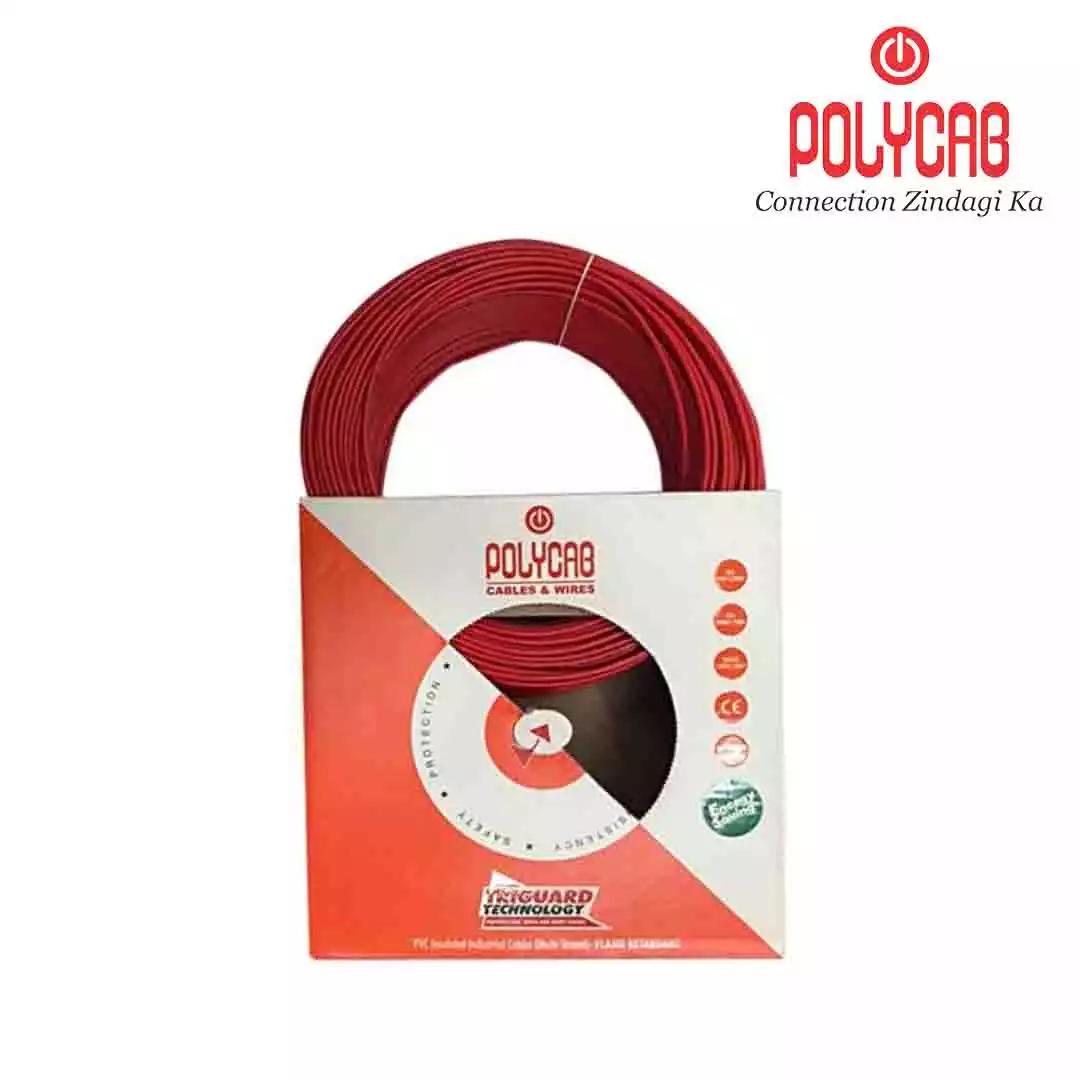 Polycab FRLF Wires 0.75 Sqmm Red 300 Mtrs