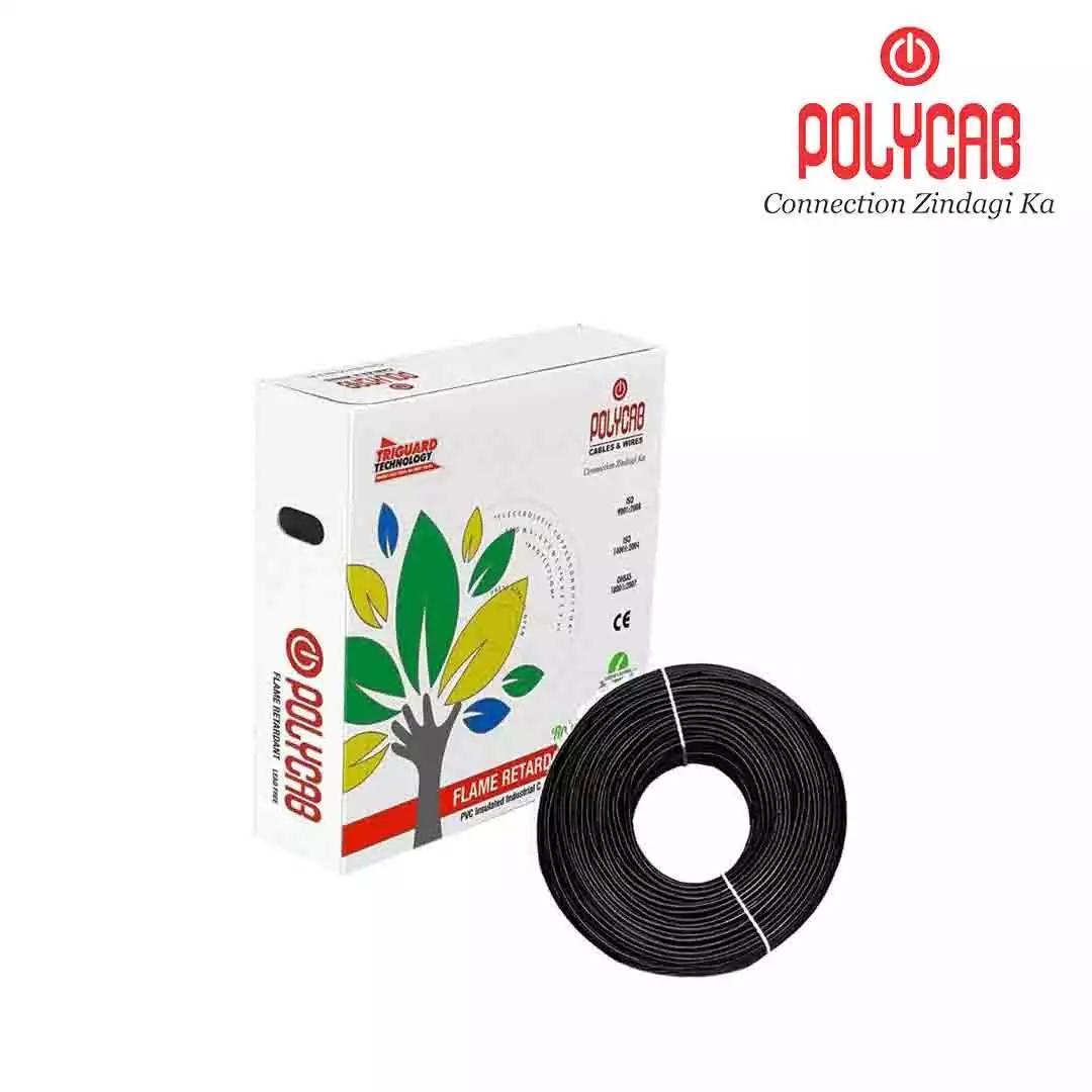 PolycabHFFR PVC Wires 1.5 Sqmm Black 90 Mtrs