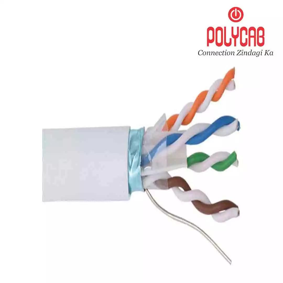 Polycab Telephone Cable 0.4 mm 1 Pair Grey 90 Mtrs