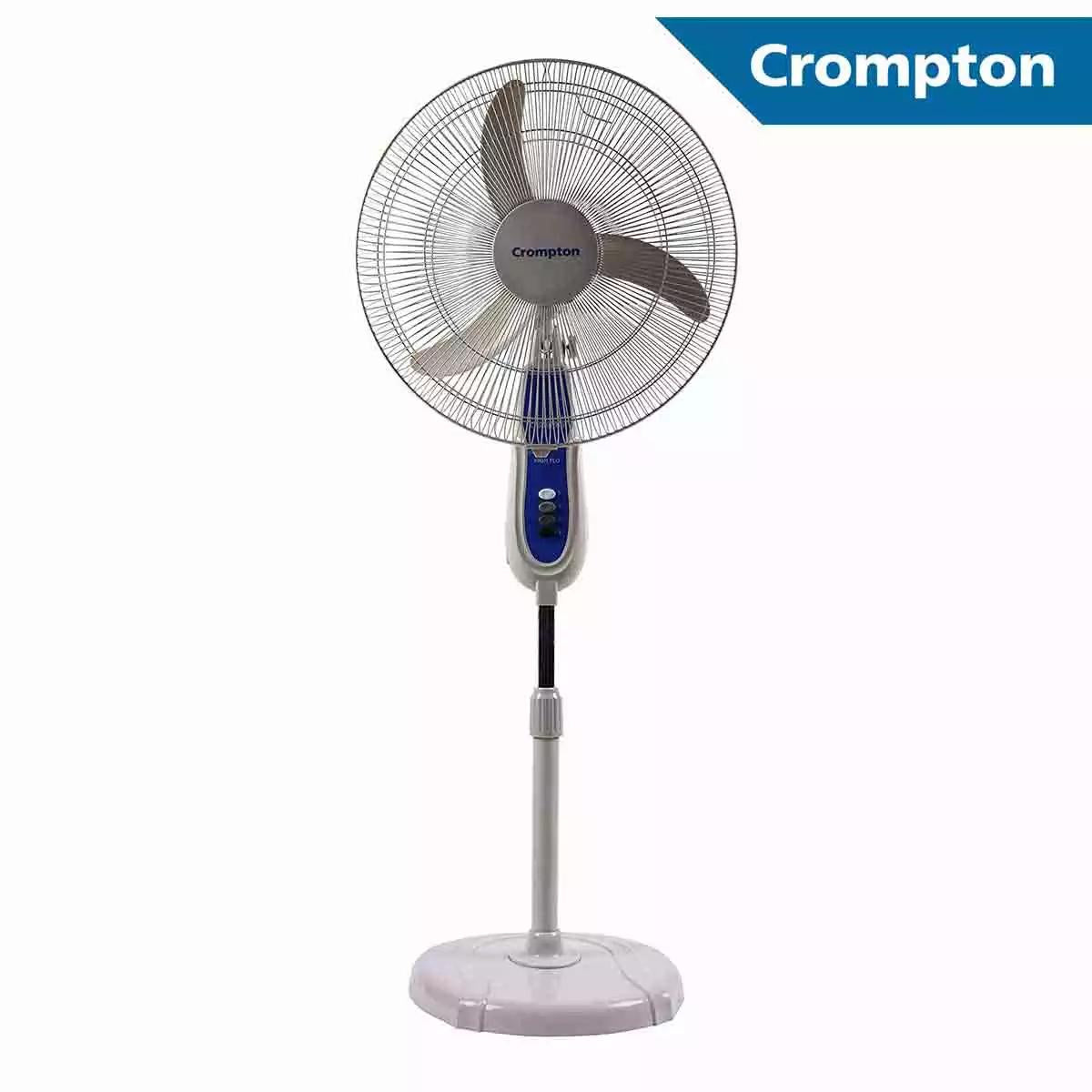 Crompton Pedestal Fans PF Hiflo Wave Plus Powder Blue 400 mm