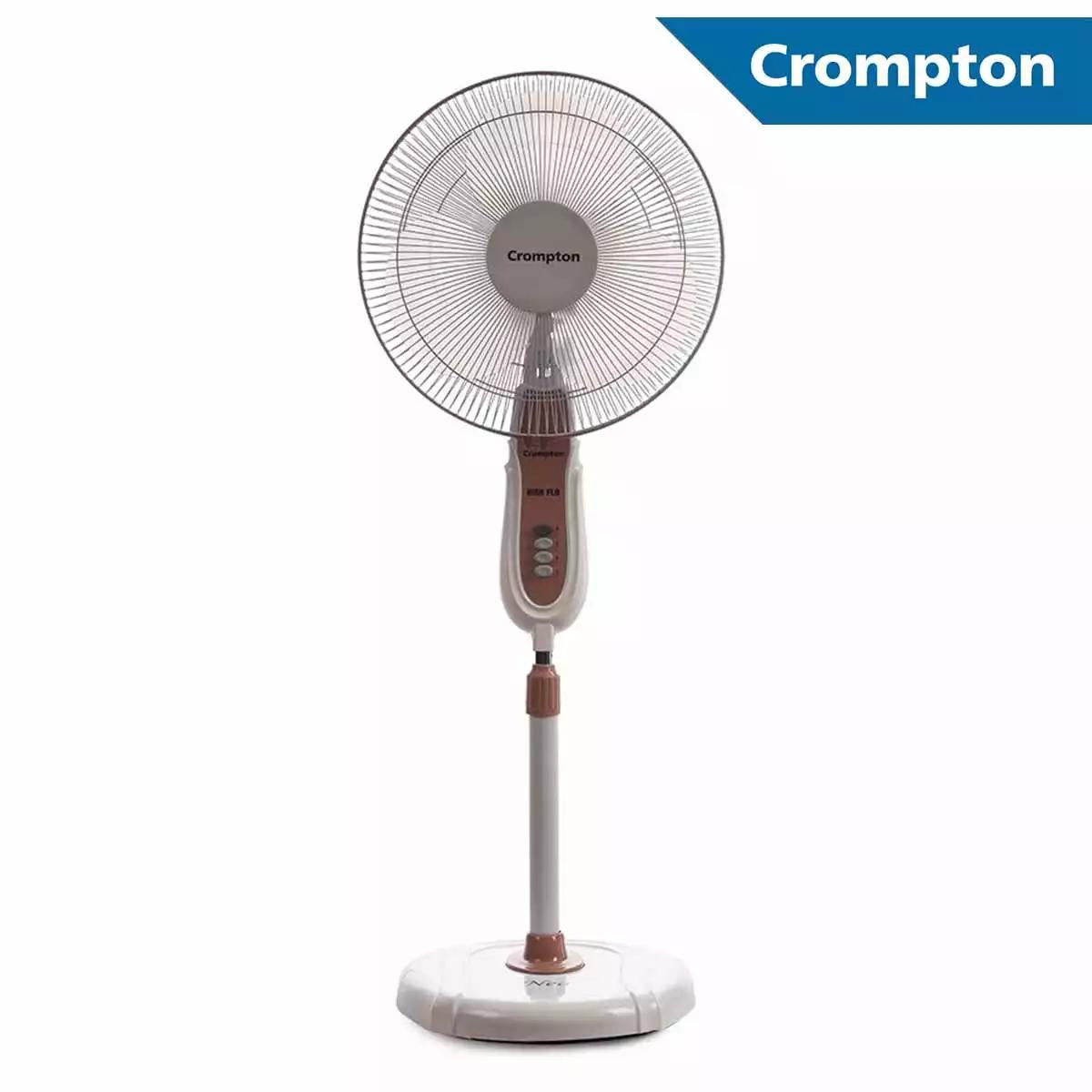 Crompton Pedestal Fans PF Hiflo Wave Plus Coffee 400 mm