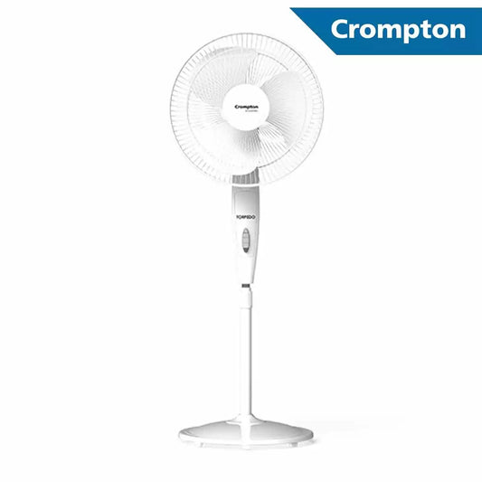 Crompton Pedestal Fans PF HS Torpedo KD White 400 mm