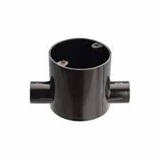 Precision Circular Lid with Screw 65 mm for Junction Box Black