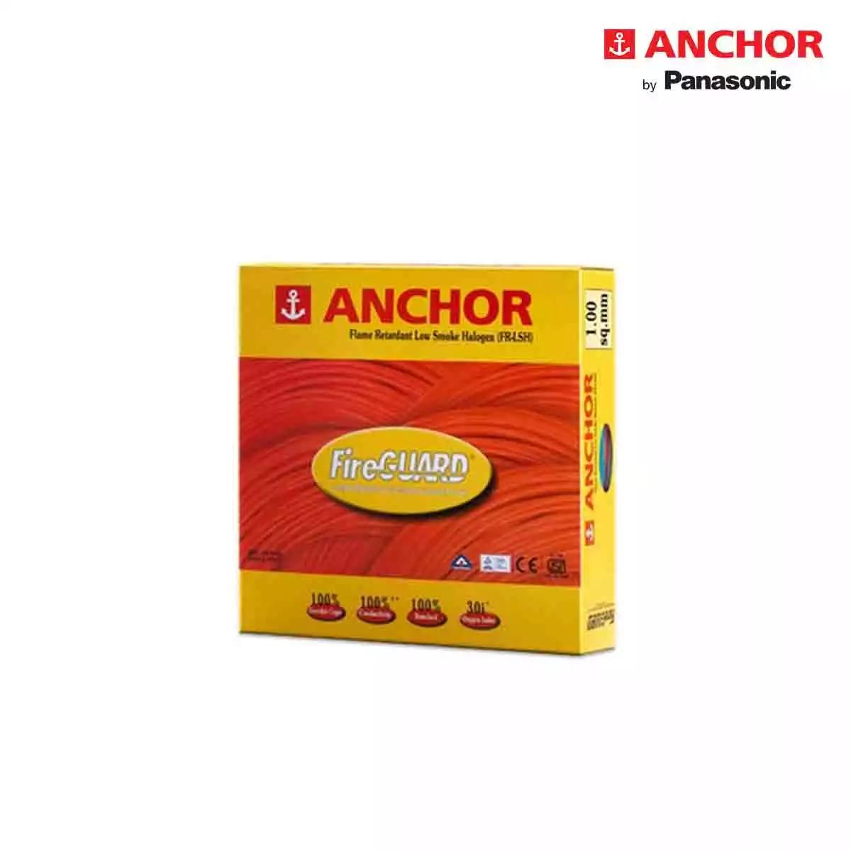 Anchor  FR-LSH Wires 1 Sqmm Red 90 Mtrs