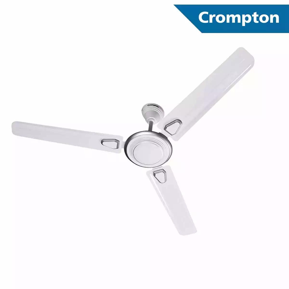 Crompton Premium Ceiling Fans Avancer Prime Antidust Silver White 1200 mm