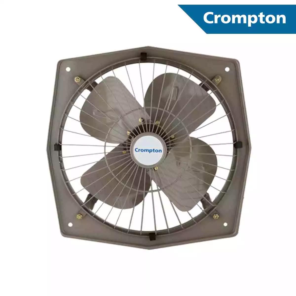 Crompton Domestic Exhaust Range Metal Exhaust Fans Trans Air 12" Grey 300 mm