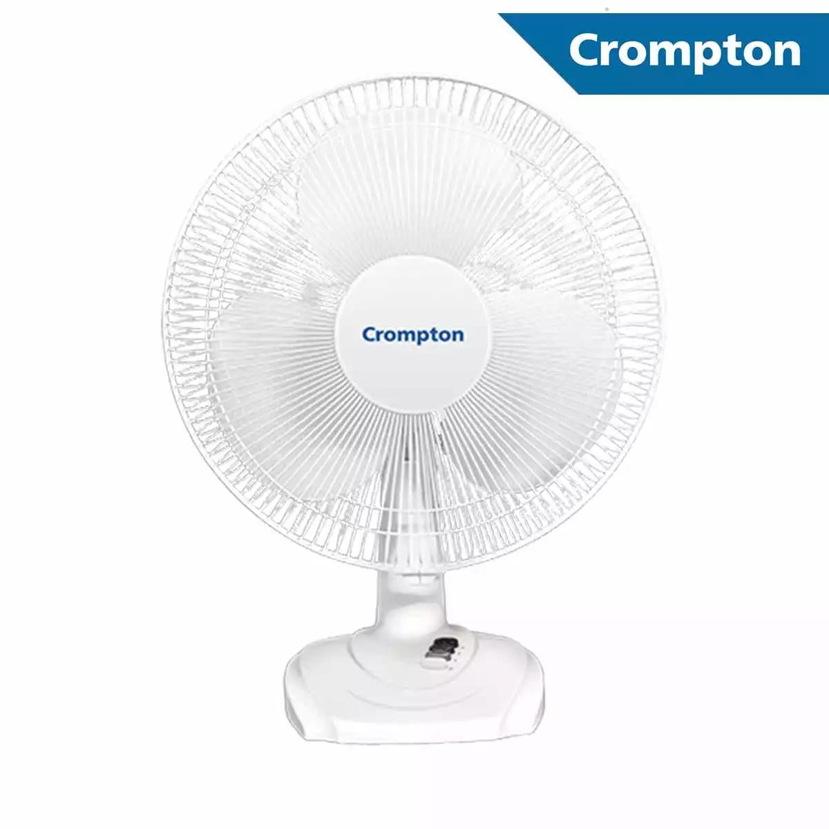 Crompton TPW Range (Portable) Table Fans TF Hiflo Wave Plus KD White 400 mm