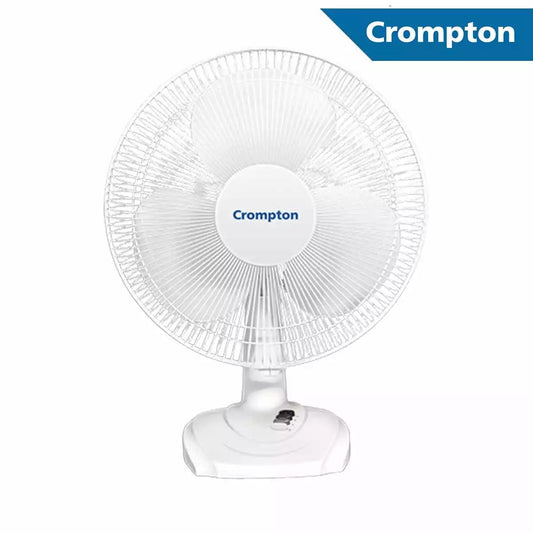 Crompton TPW Range (Portable) Table Fans TF Hiflo Wave Plus KD White 400 mm