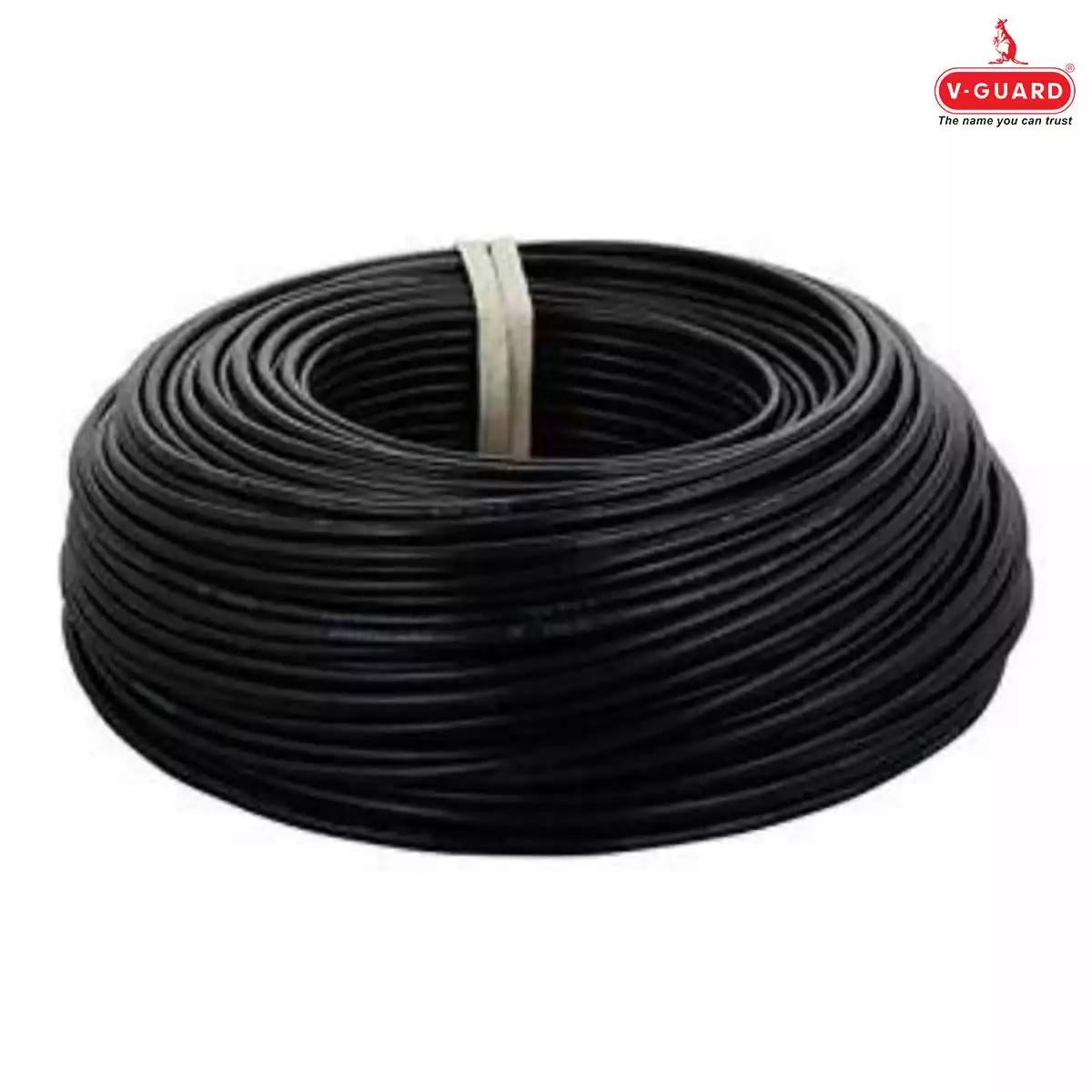 V-Guard FRLSH Wires 1.5 Sqmm Black 200 Mtrs