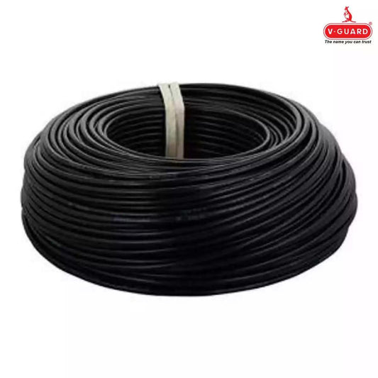 V-Guard FR-LSH Wires 4.0 Sqmm Black 200 Mtrs