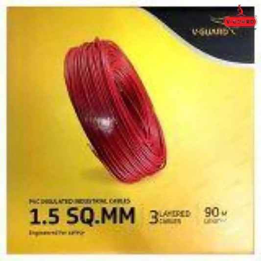 V-Guard Superio FR Wires 1.5 Sqmm Red 90 Mtrs