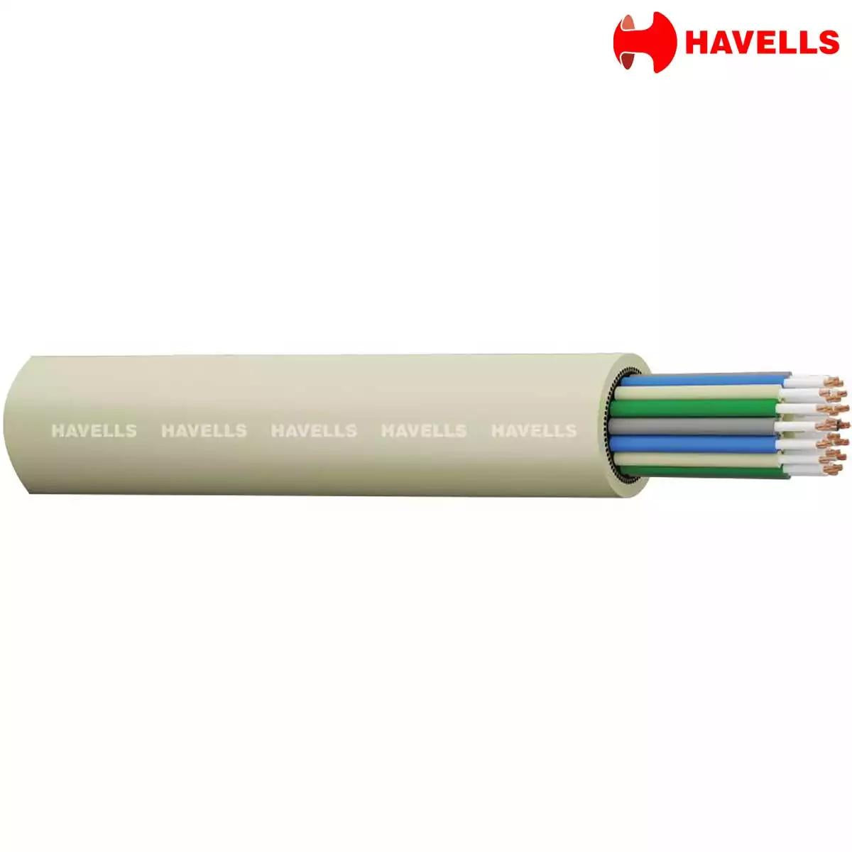 Havells Telephone Cables Wires Unarmoured 0.4 mm ATC 4 Pair White 90 Mtrs